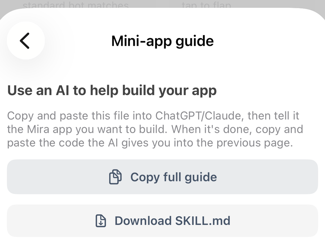 Copy the guide
