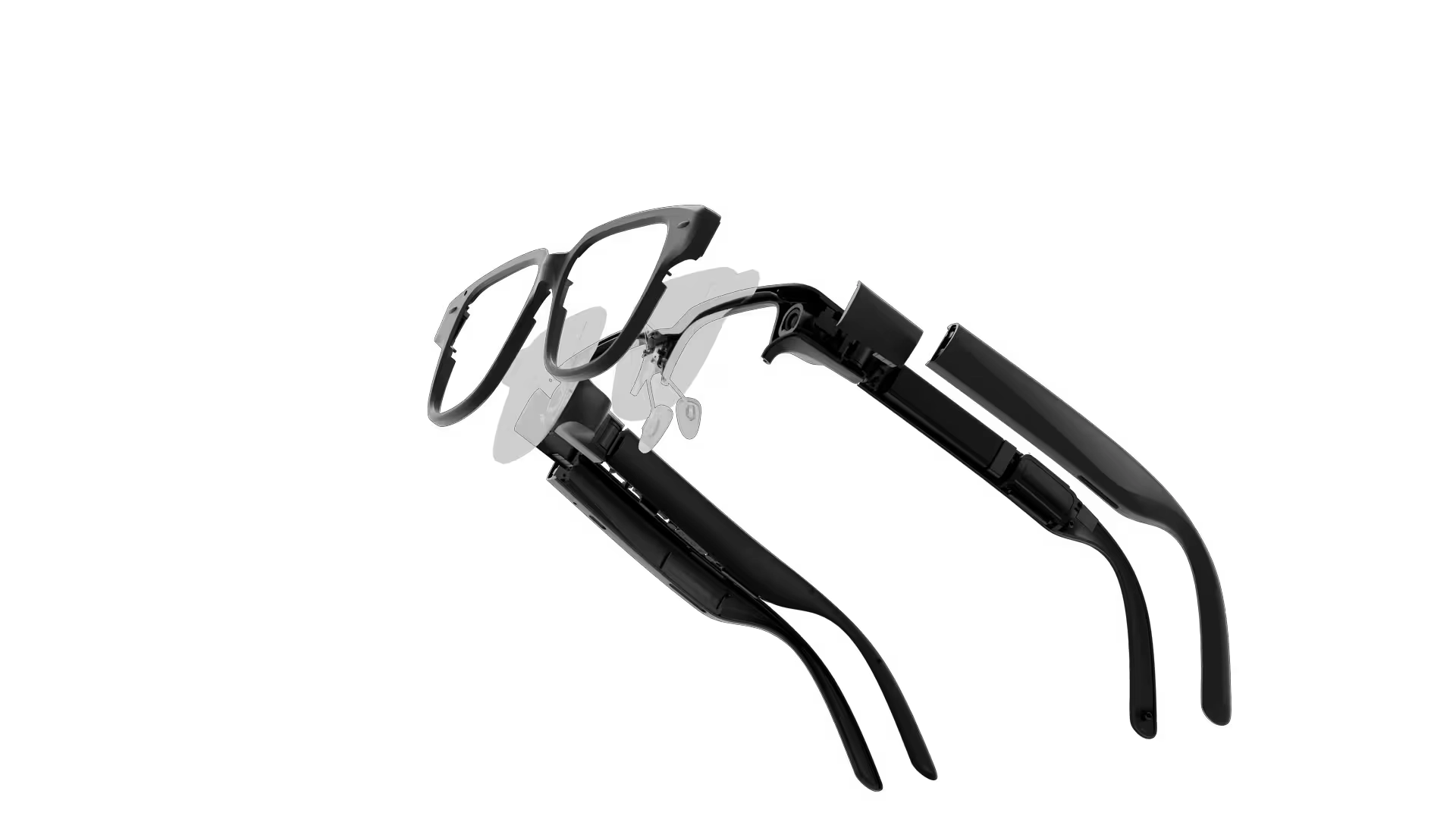Line drawing of the MIRA frame with its arms folded out