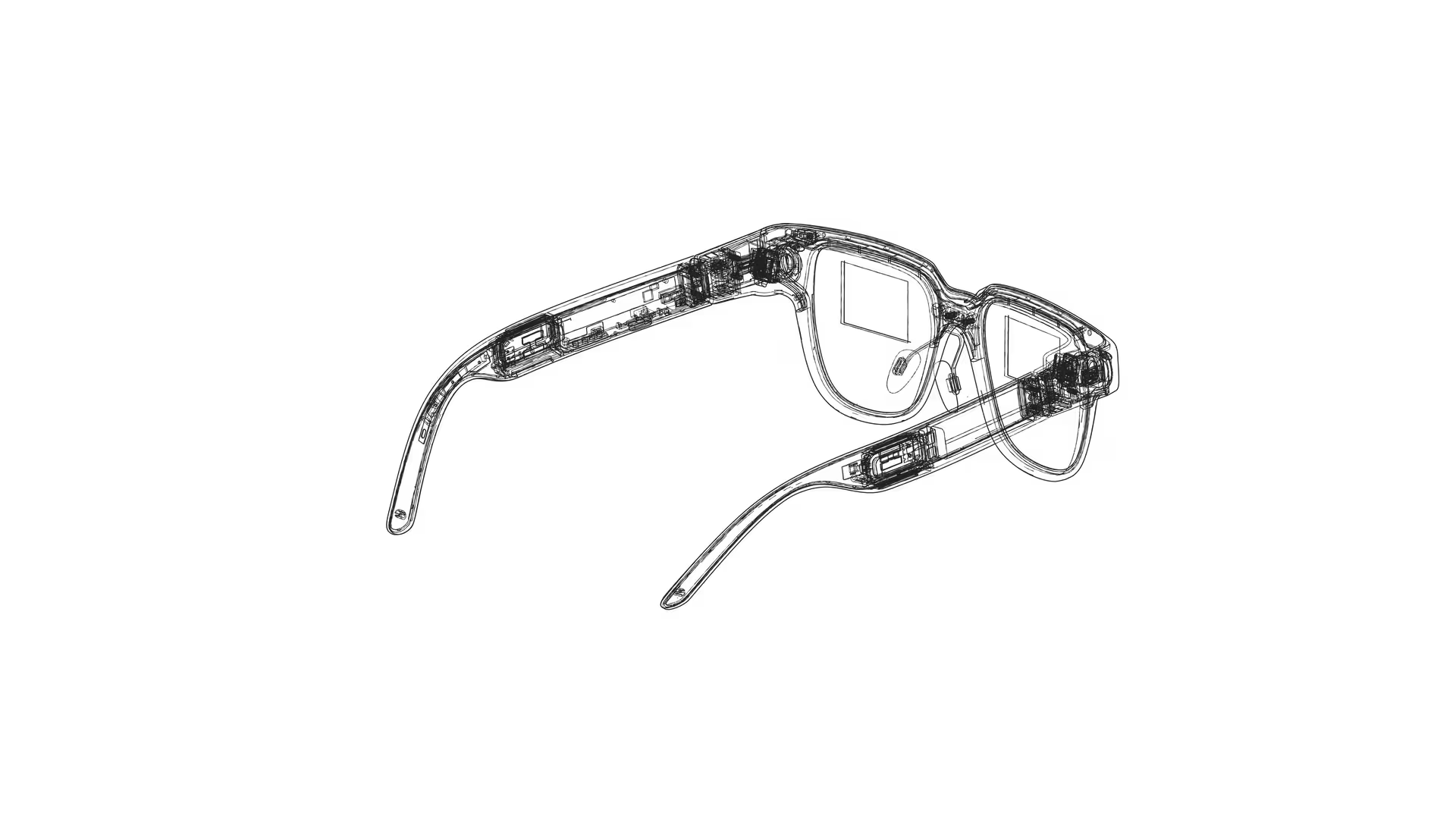 Clear line drawing of the MIRA frame opened up
